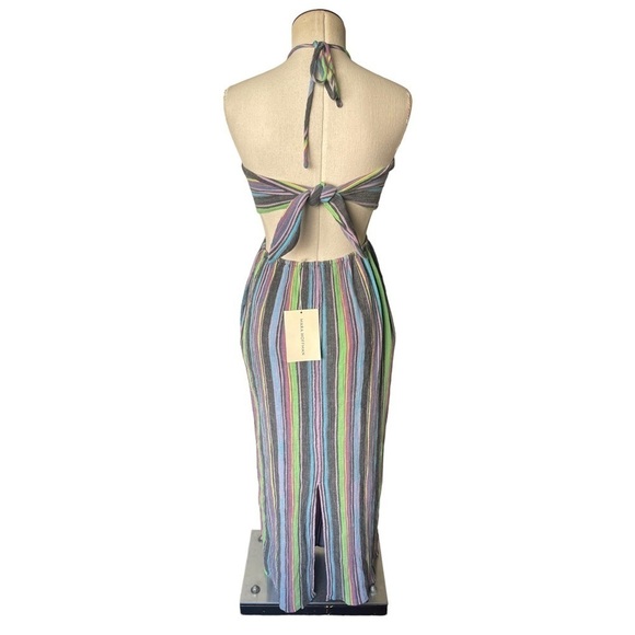 NWT Mara Hoffman Laila Maxi Dress in Multi Stripes - Picture 8 of 14